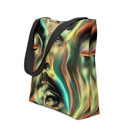 Newtonian Visage on a Tote Bag