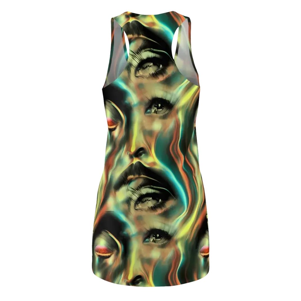 Newtonian Visage on Racerback Dress — Back