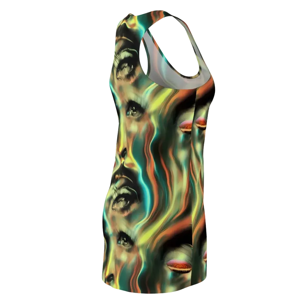 Newtonian Visage on Racerback Dress — Back Side