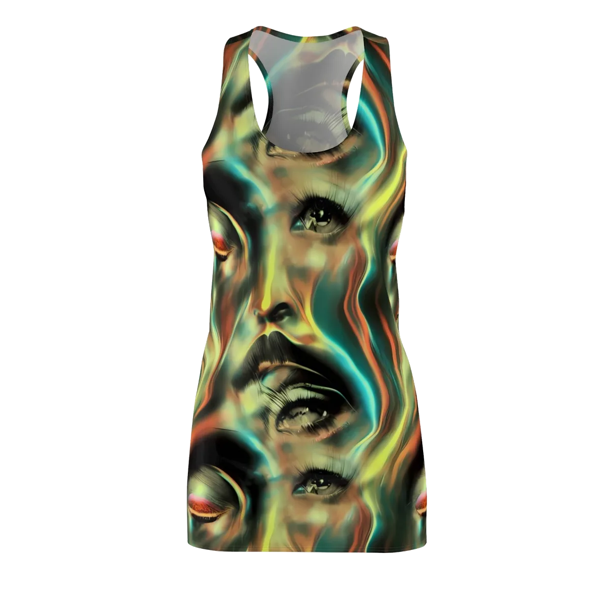 Newtonian Visage on Racerback Dress — Front