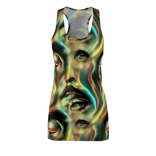 Newtonian Visage on a Racerback Dress