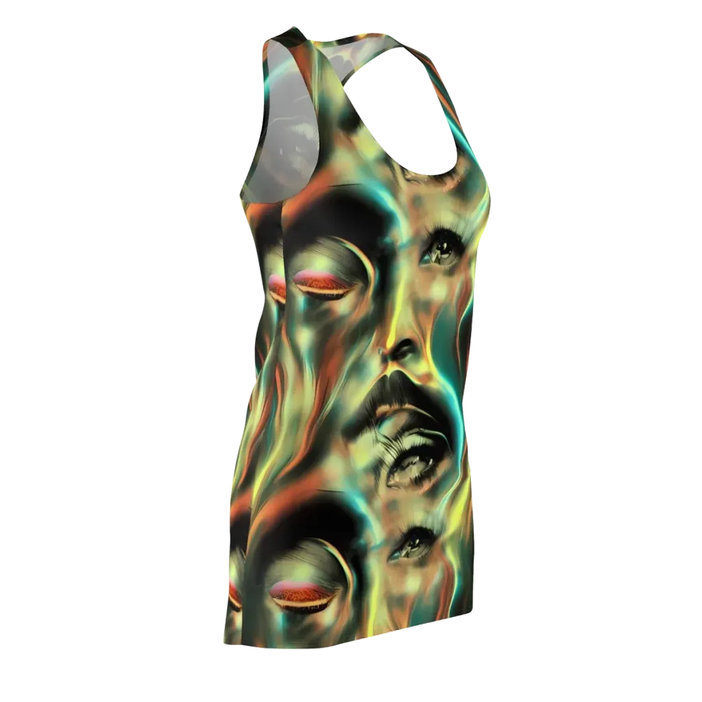 Newtonian Visage on Racerback Dress — Front Side