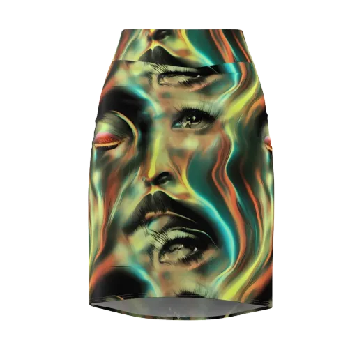 Newtonian Visage on a Pencil Skirt