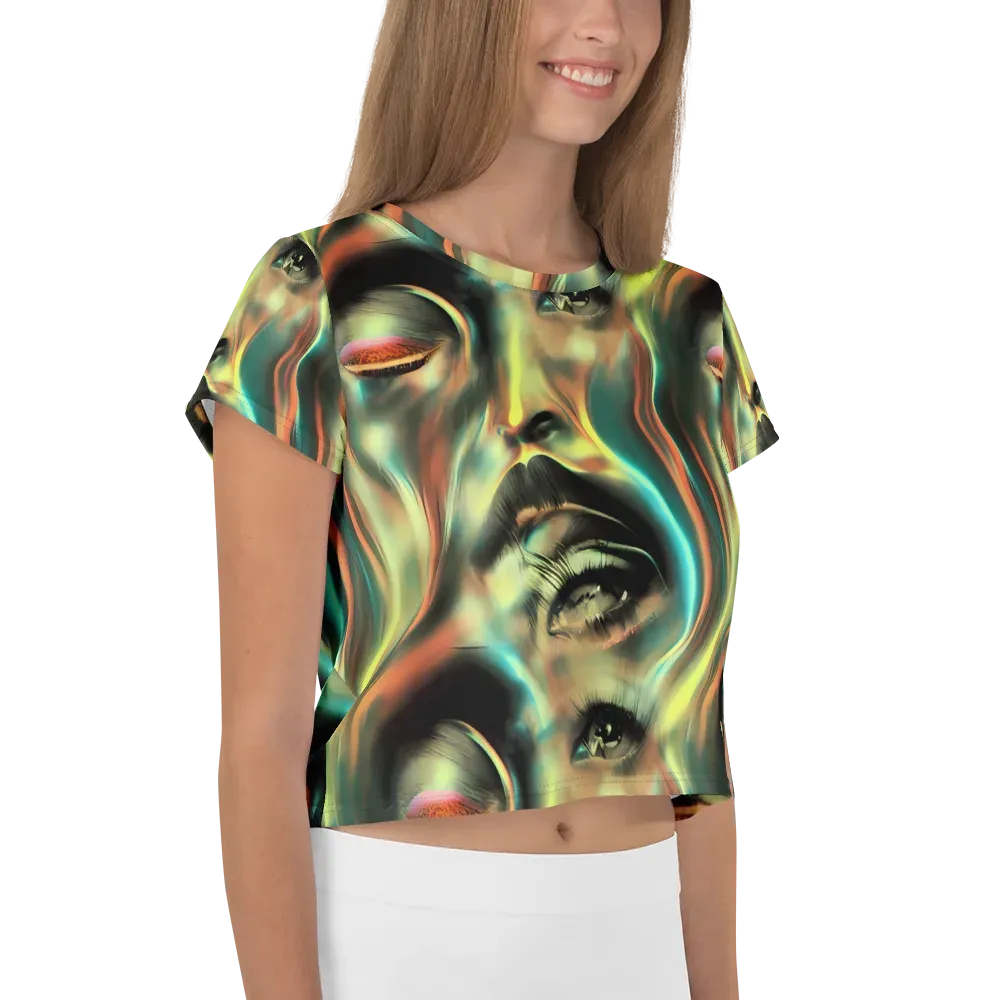 Newtonian Visage on Crop Tee — Right
