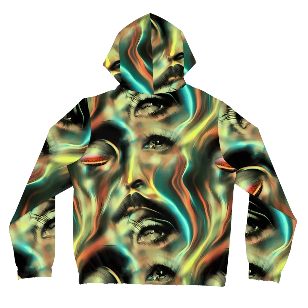 Newtonian Visage on Women's Full-Zip Hoodie — Back