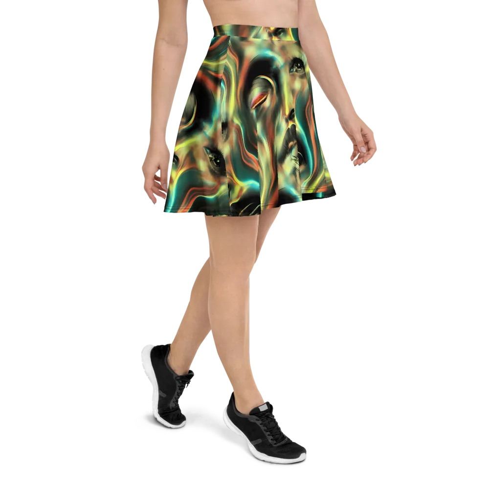 Newtonian Visage on Skater Skirt — Right