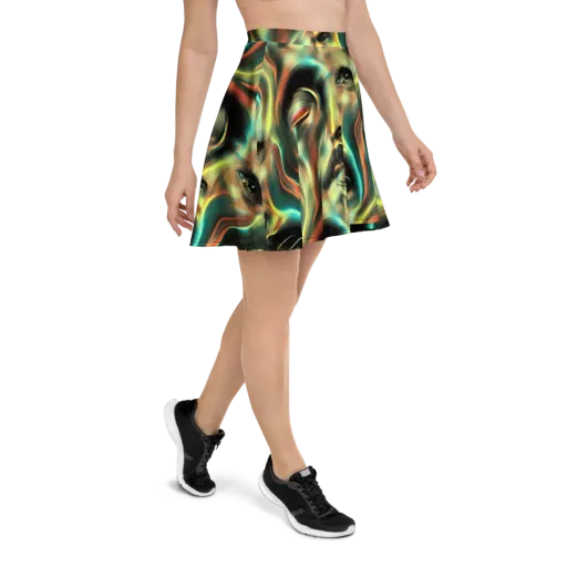Newtonian Visage on a Skater Skirt