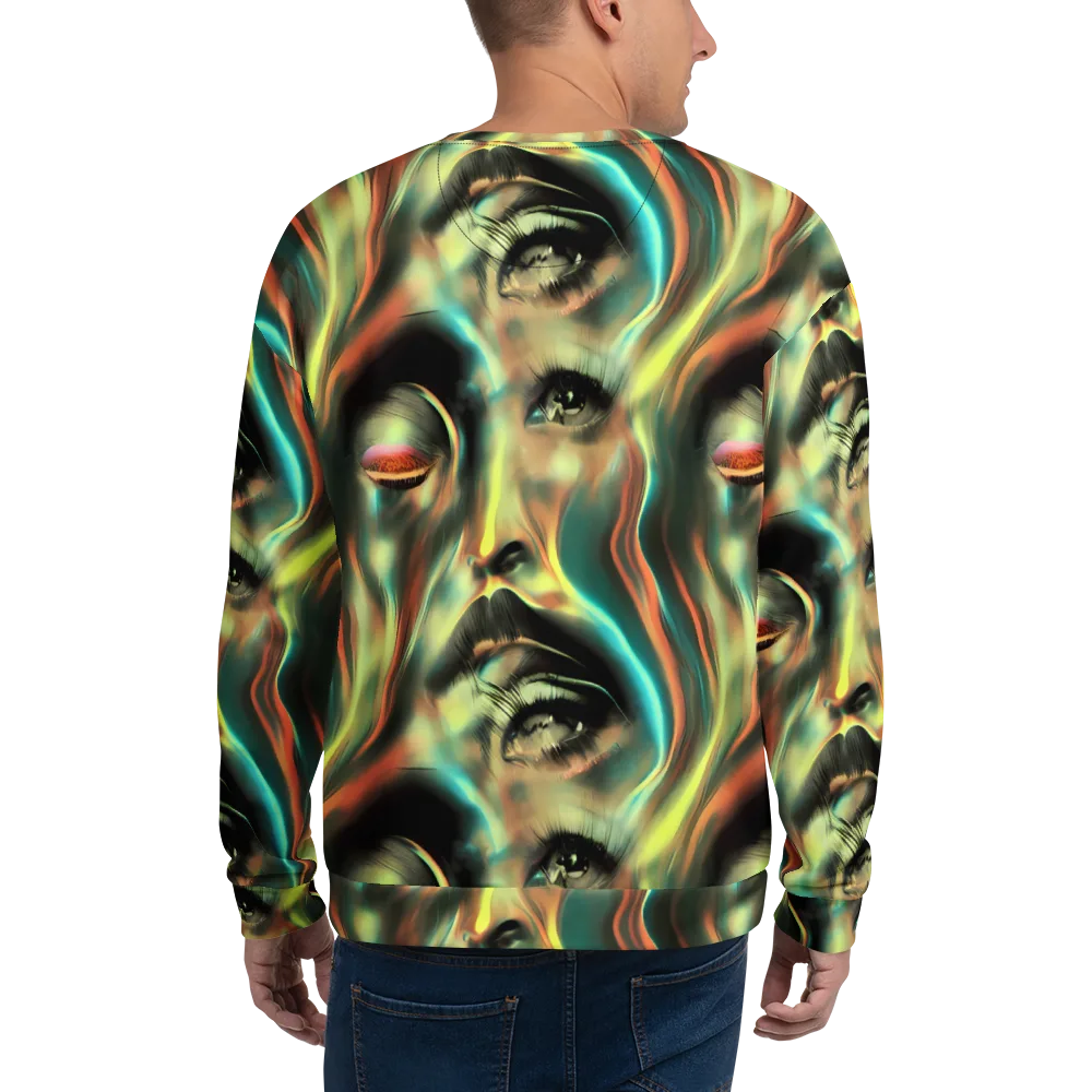 Newtonian Visage on Sweatshirt — Back
