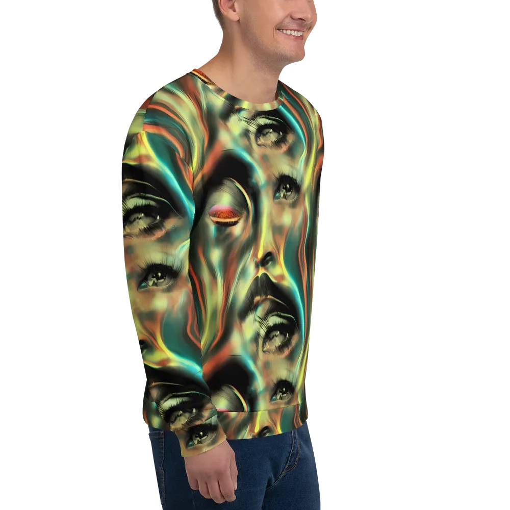Newtonian Visage on Sweatshirt — Right Front