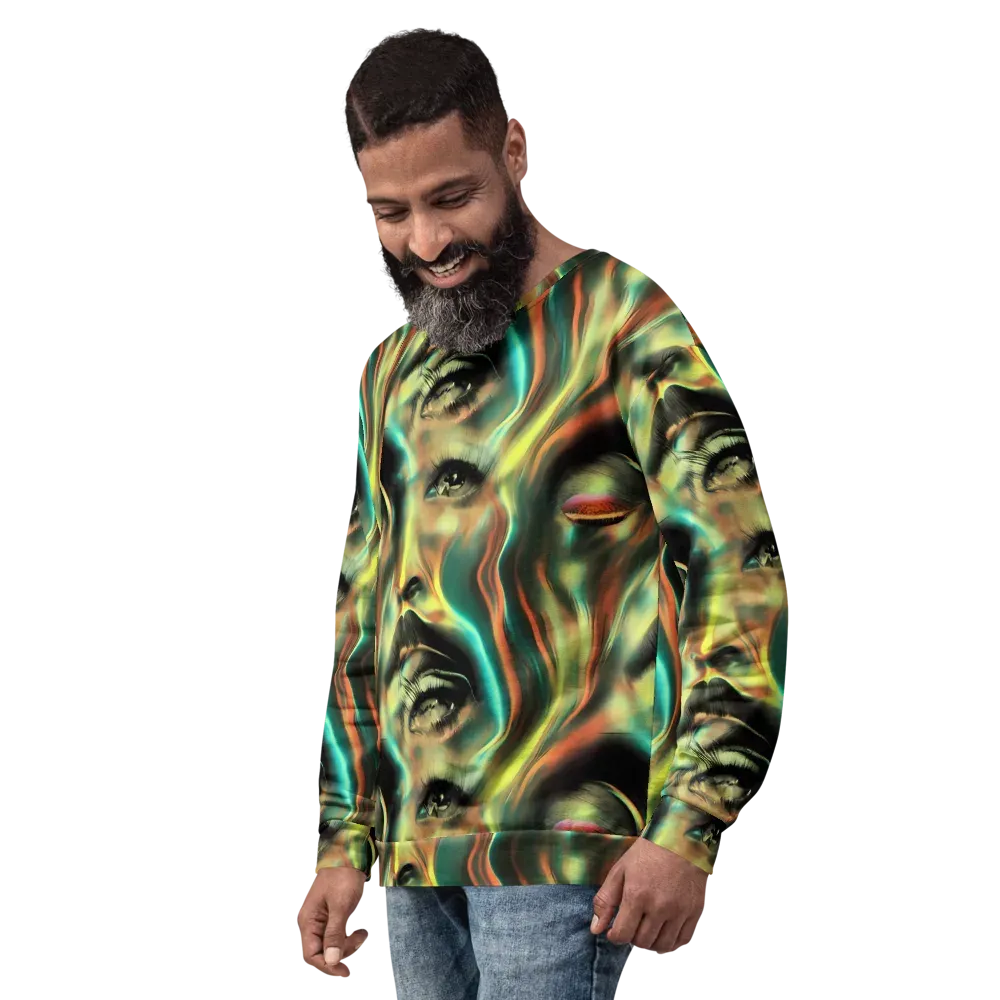 Newtonian Visage on Sweatshirt — Left Front