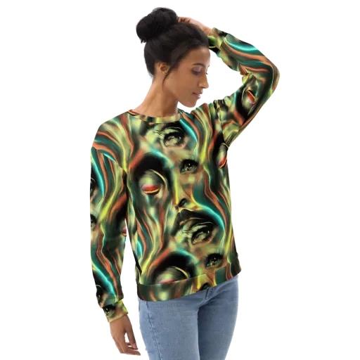 Newtonian Visage on a Sweatshirt