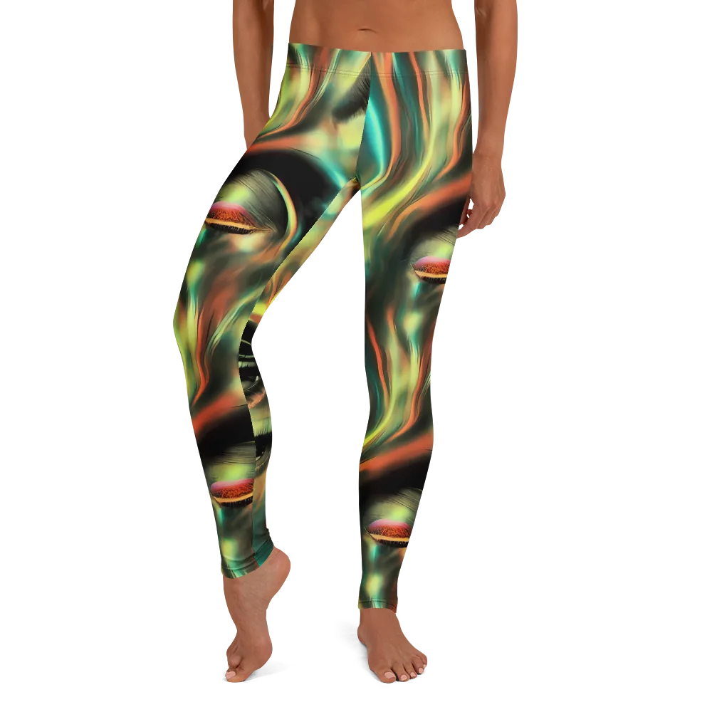 Newtonian Visage on Leggings — Front
