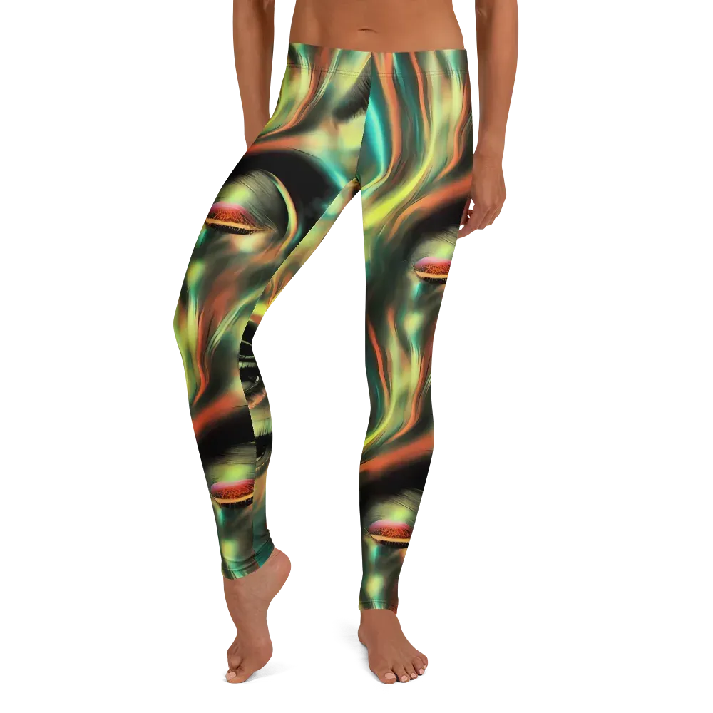 Newtonian Visage on Leggings — Front