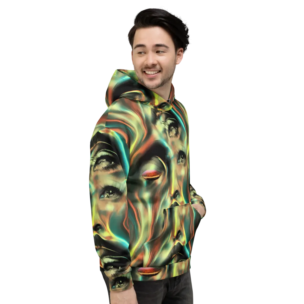 Newtonian Visage on Hoodie — Right