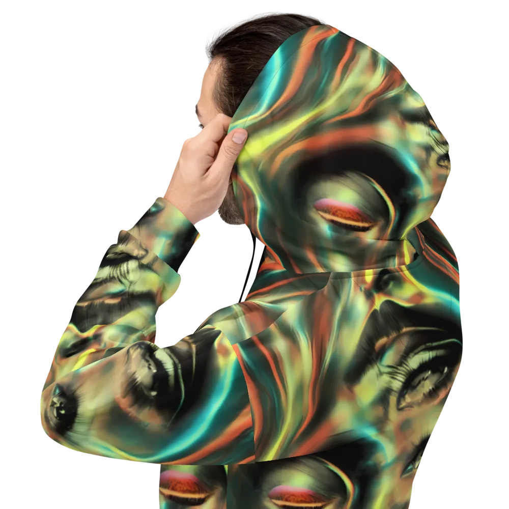 Newtonian Visage on Hoodie — Back