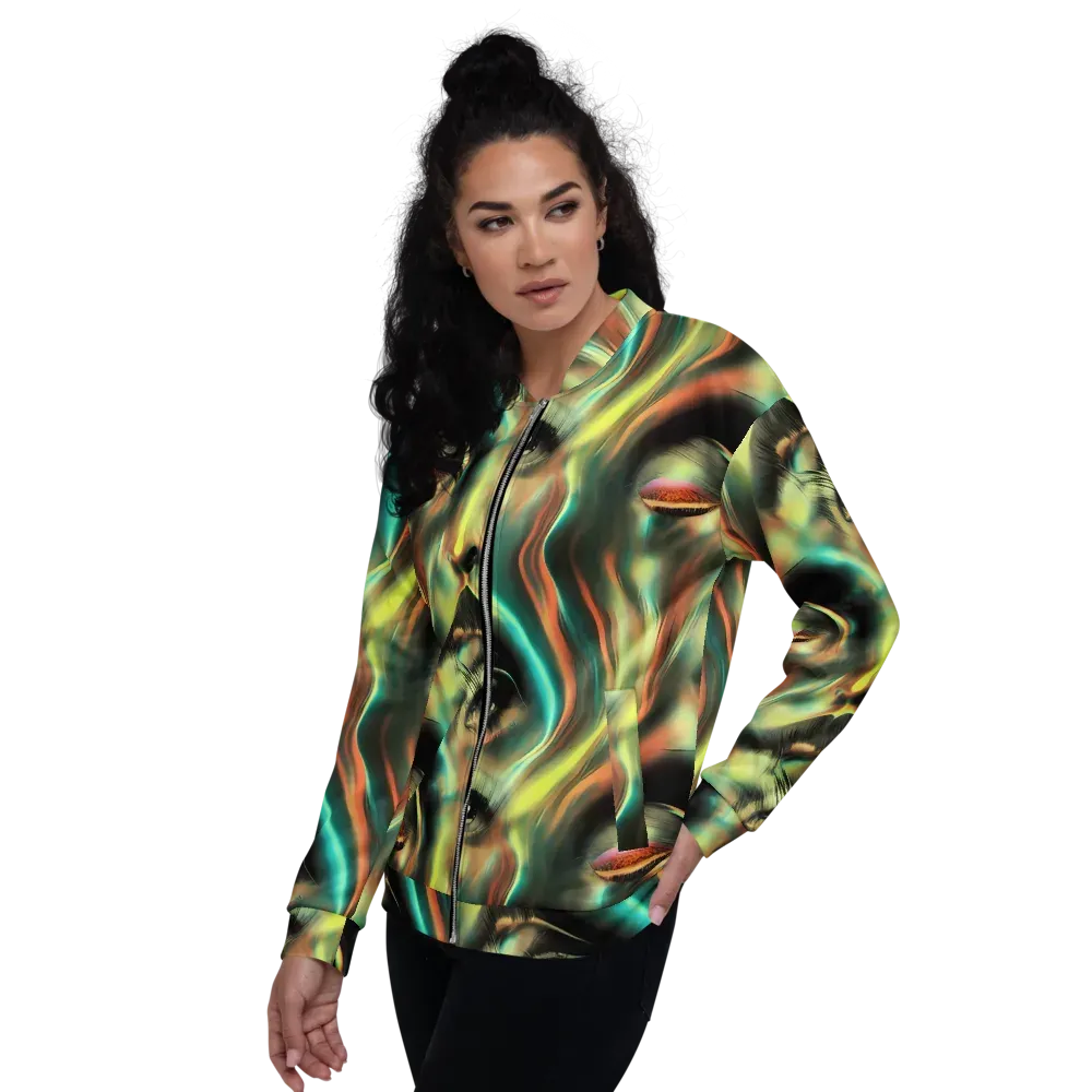 Newtonian Visage on Bomber Jacket — Left