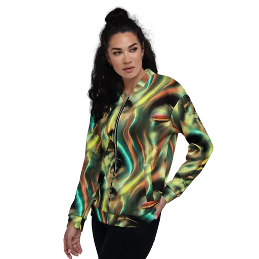 Newtonian Visage on a Bomber Jacket