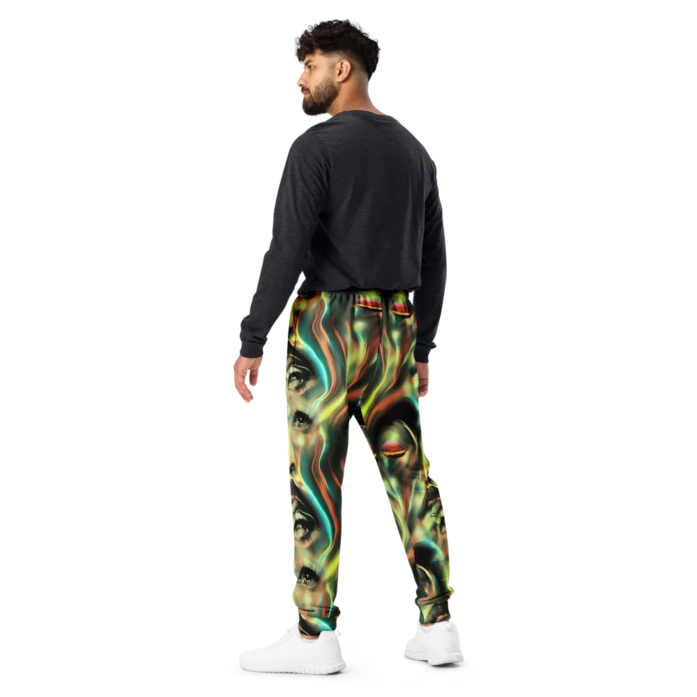 Newtonian Visage on Men's Joggers — Back