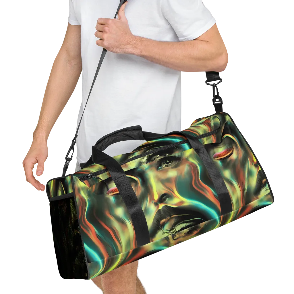 Newtonian Visage on Duffle Bag — Right Front
