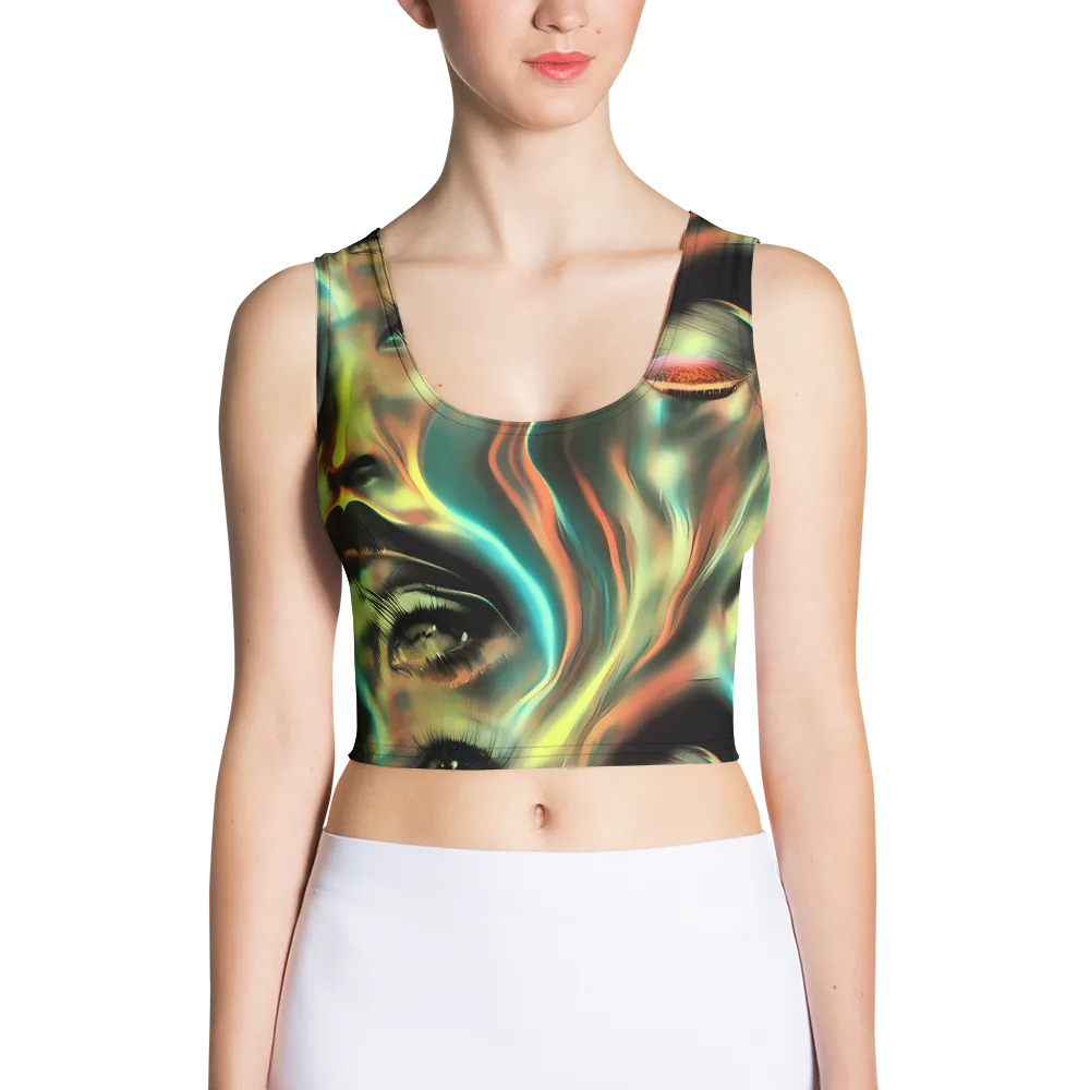 Newtonian Visage on Crop Top — Front