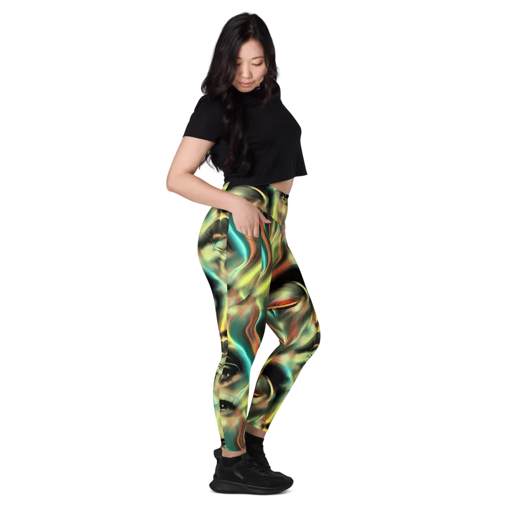 Newtonian Visage on Leggings with Pockets — Right