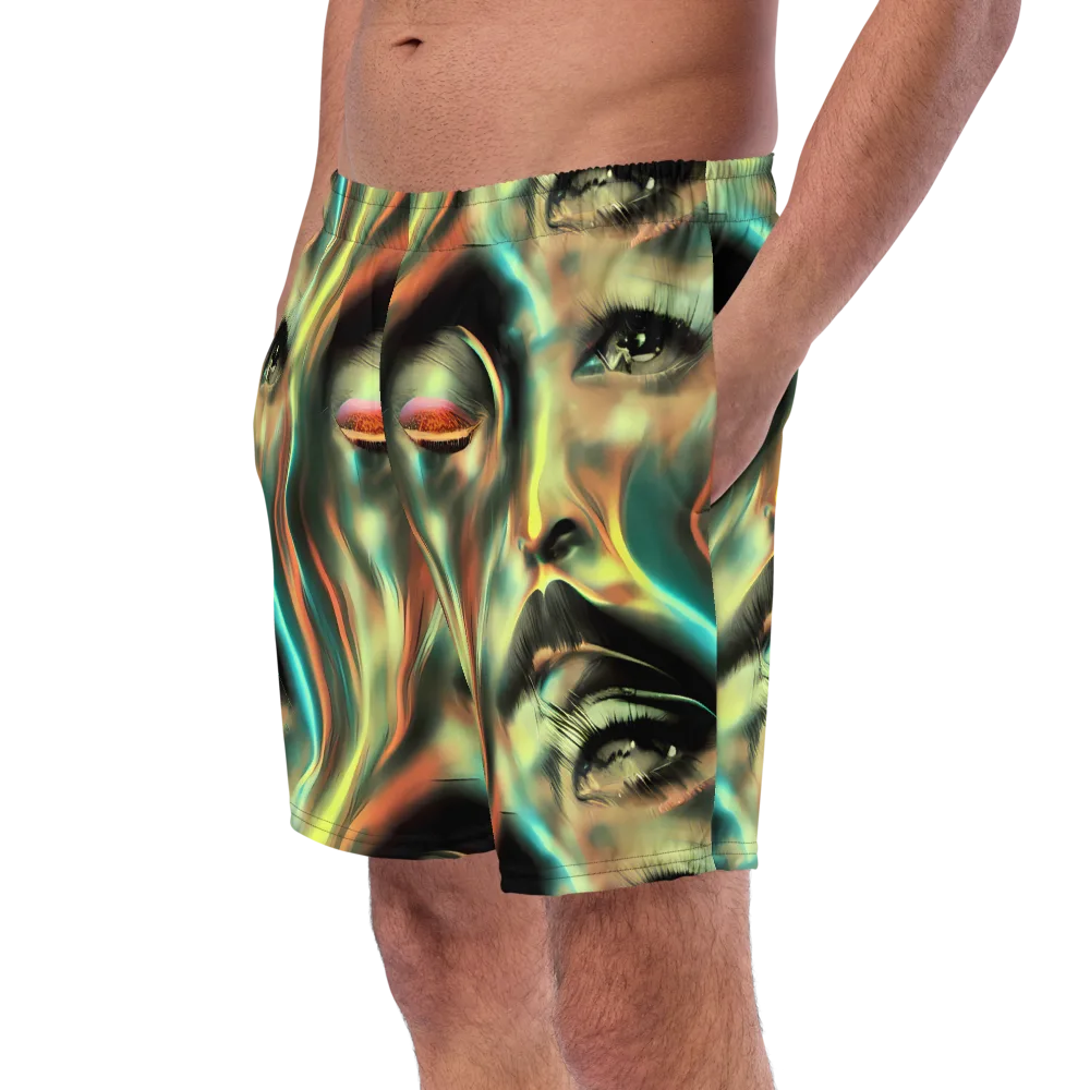 Newtonian Visage on Swim Trunks — Left Front