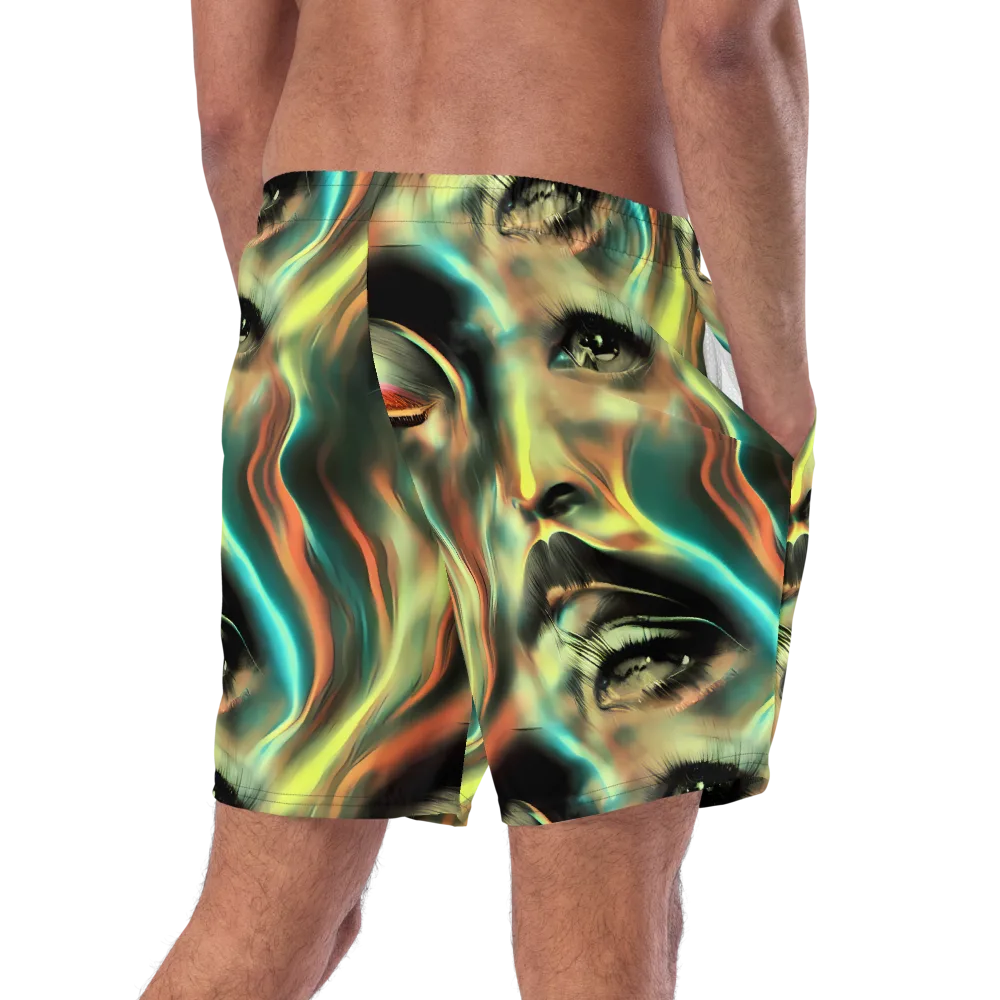 Newtonian Visage on Swim Trunks — Right Back