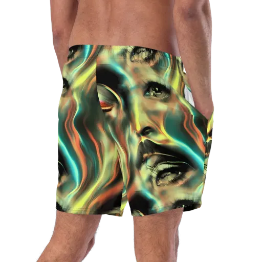Newtonian Visage on a Swim Trunks