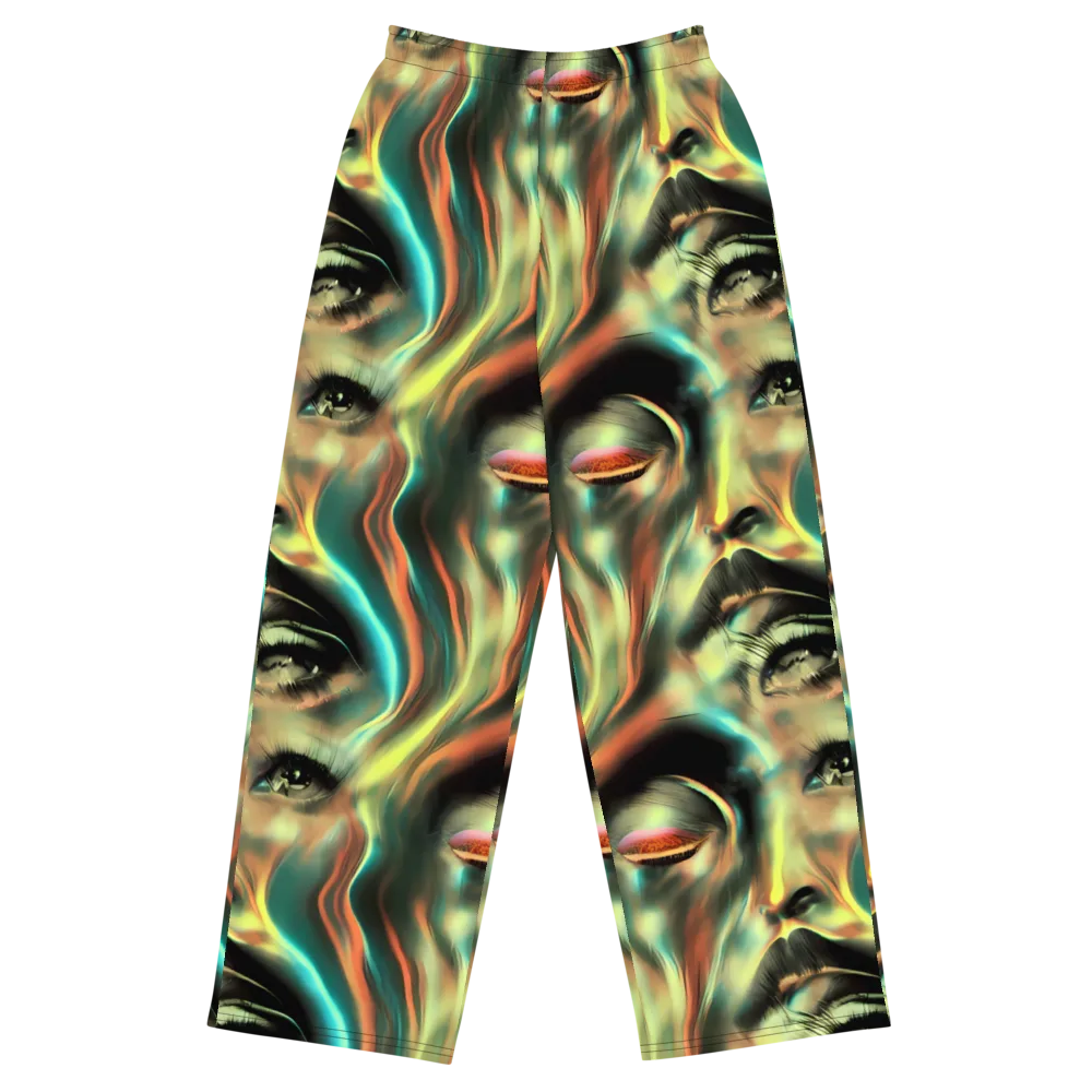 Newtonian Visage on Wide-Leg Pants — Front