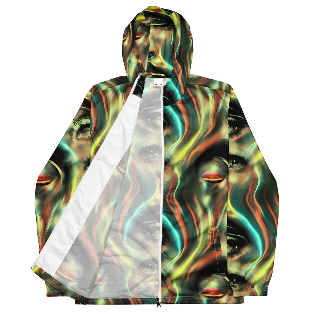 Newtonian Visage on Men's Windbreaker — Front