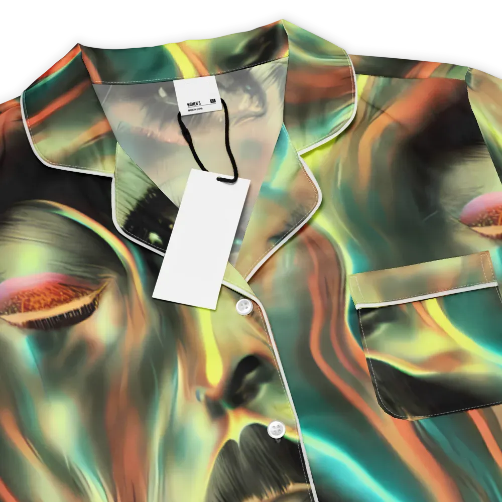 Newtonian Visage on Women's Short Sleeve Pajama Top — Product details