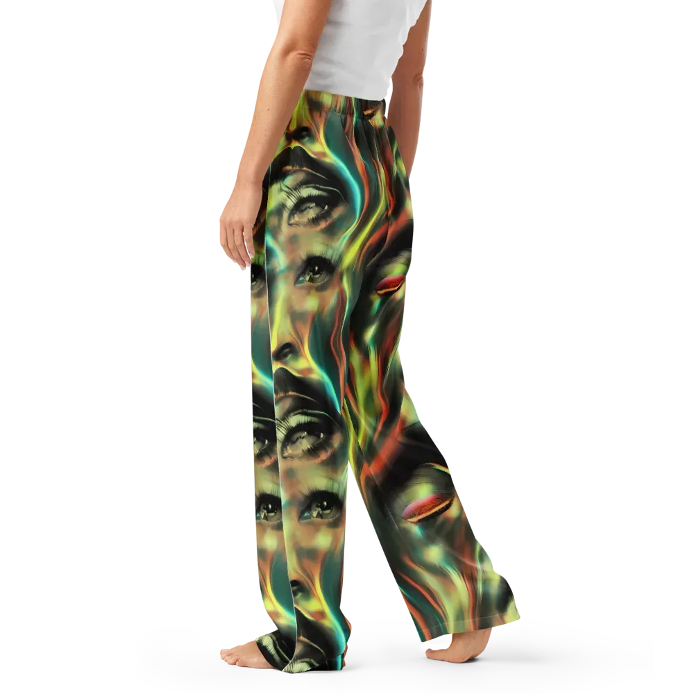 Newtonian Visage on Women's Pajama Pants — Left