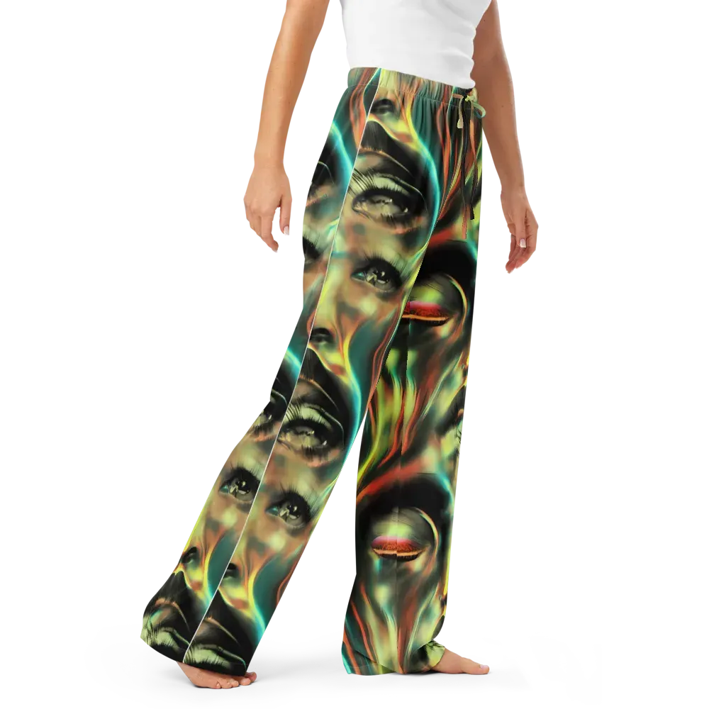 Newtonian Visage on Women's Pajama Pants — Right Front