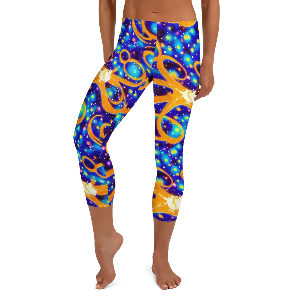 Epic Orbit on Capri Leggings — Front