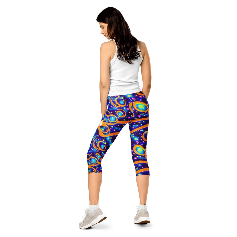Epic Orbit on Capri Leggings — Back