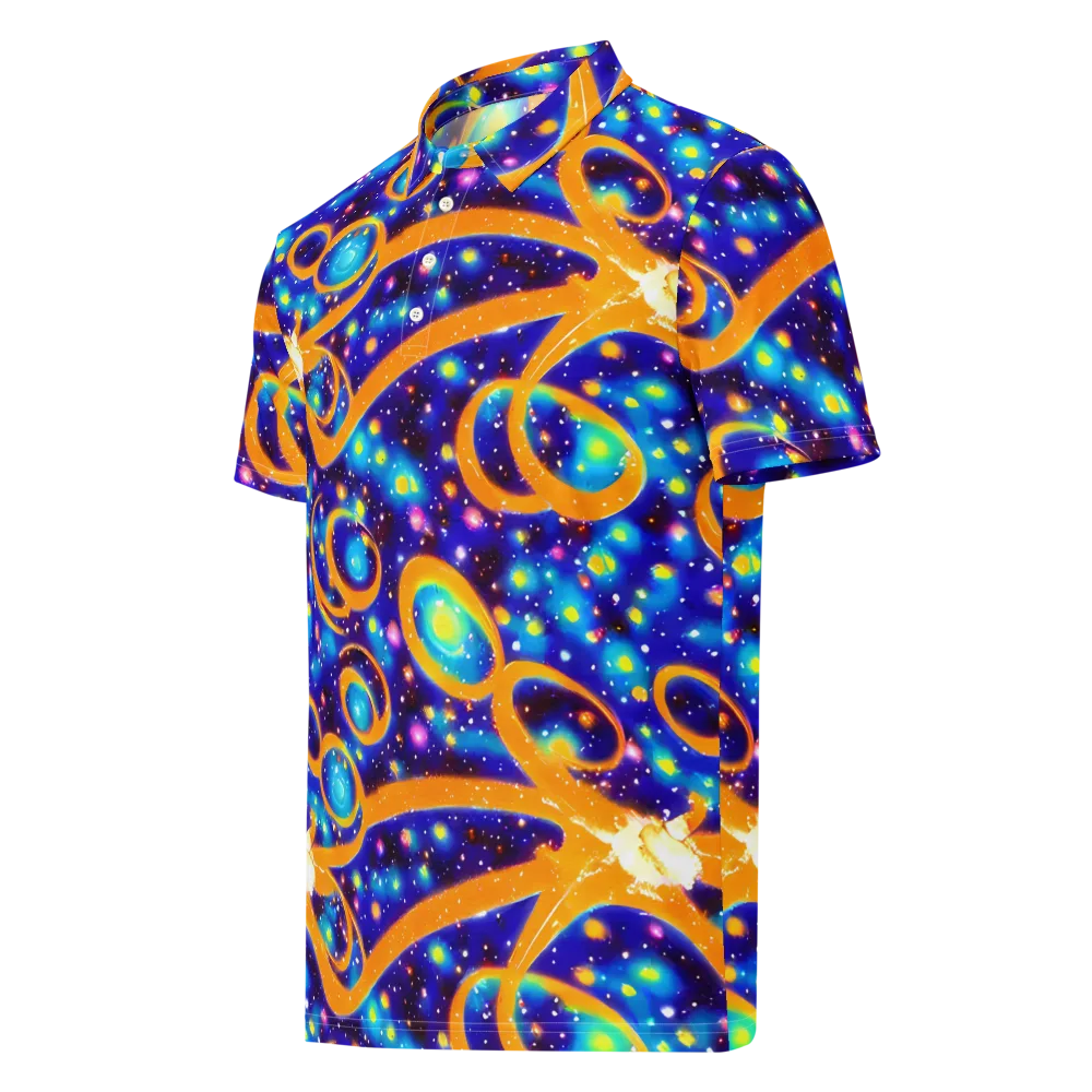 Epic Orbit on Men's Slim Fit Polo Shirt — Left Front