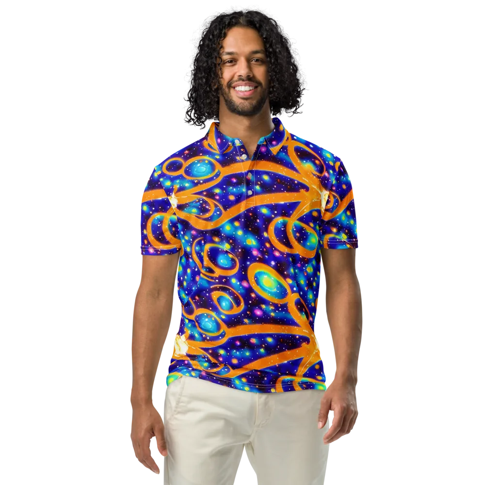 Epic Orbit on Men's Slim Fit Polo Shirt — Front