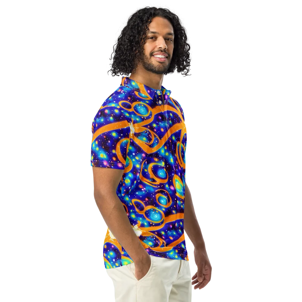 Epic Orbit on Men's Slim Fit Polo Shirt — Right Front