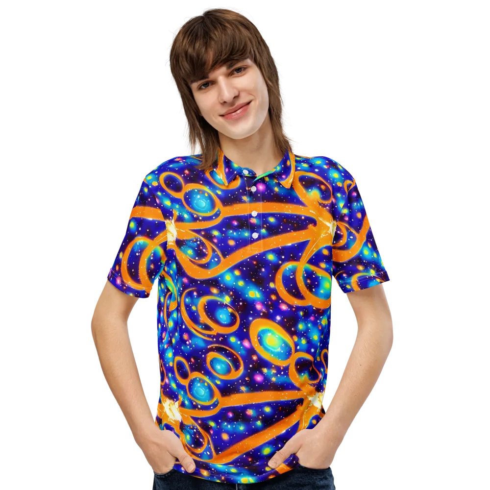 Epic Orbit on Men's Slim Fit Polo Shirt — Front