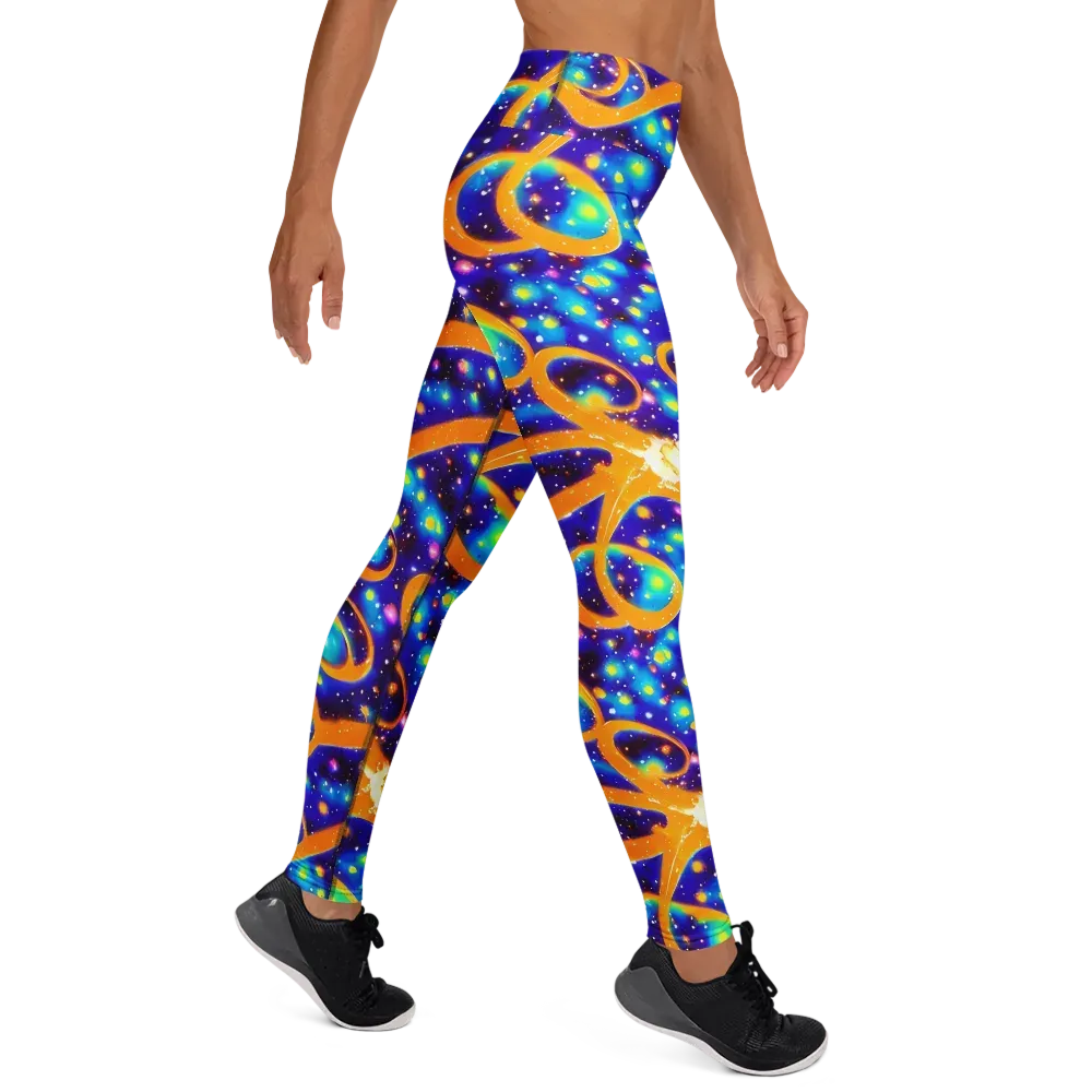 Epic Orbit on Yoga Leggings — Right