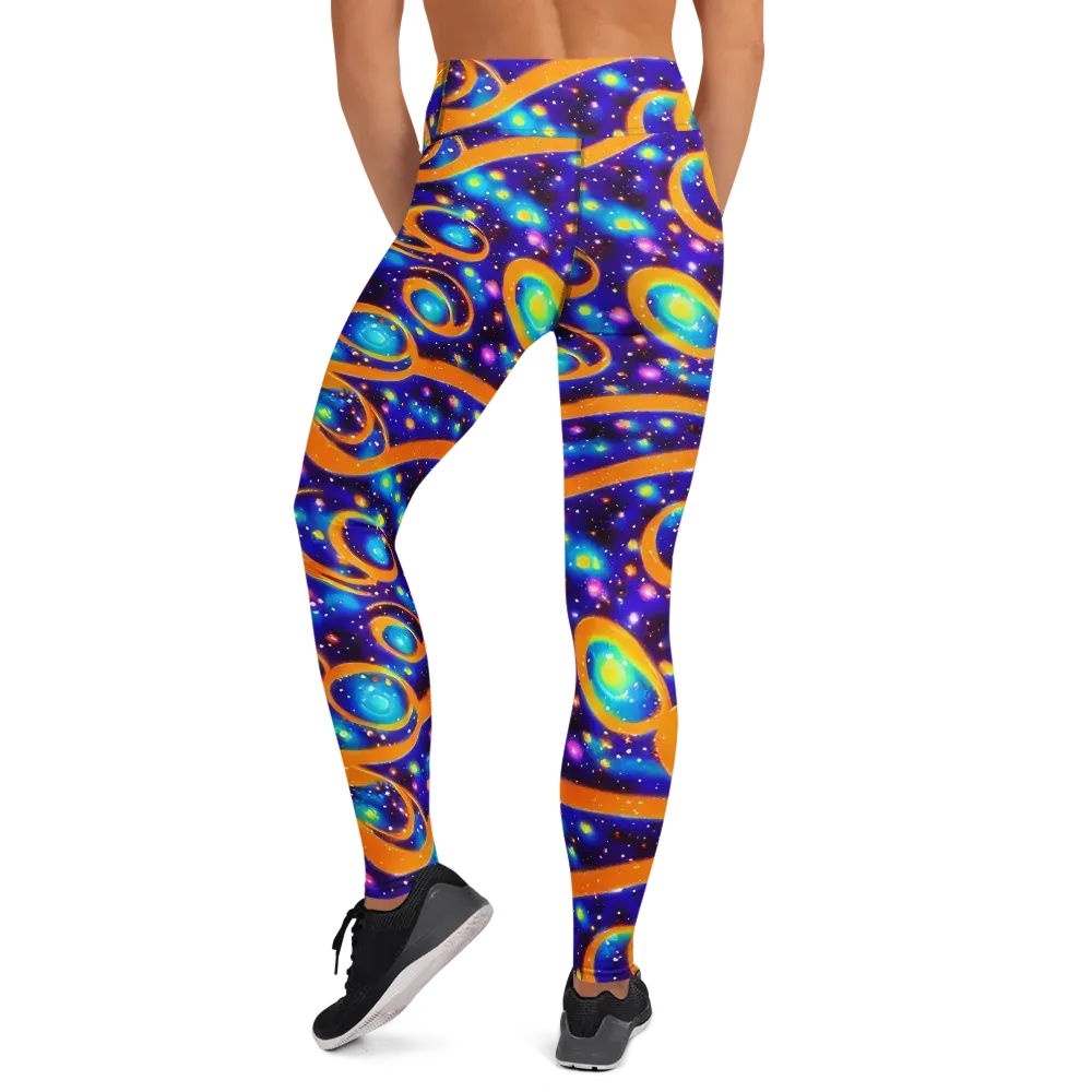 Epic Orbit on Yoga Leggings — Back