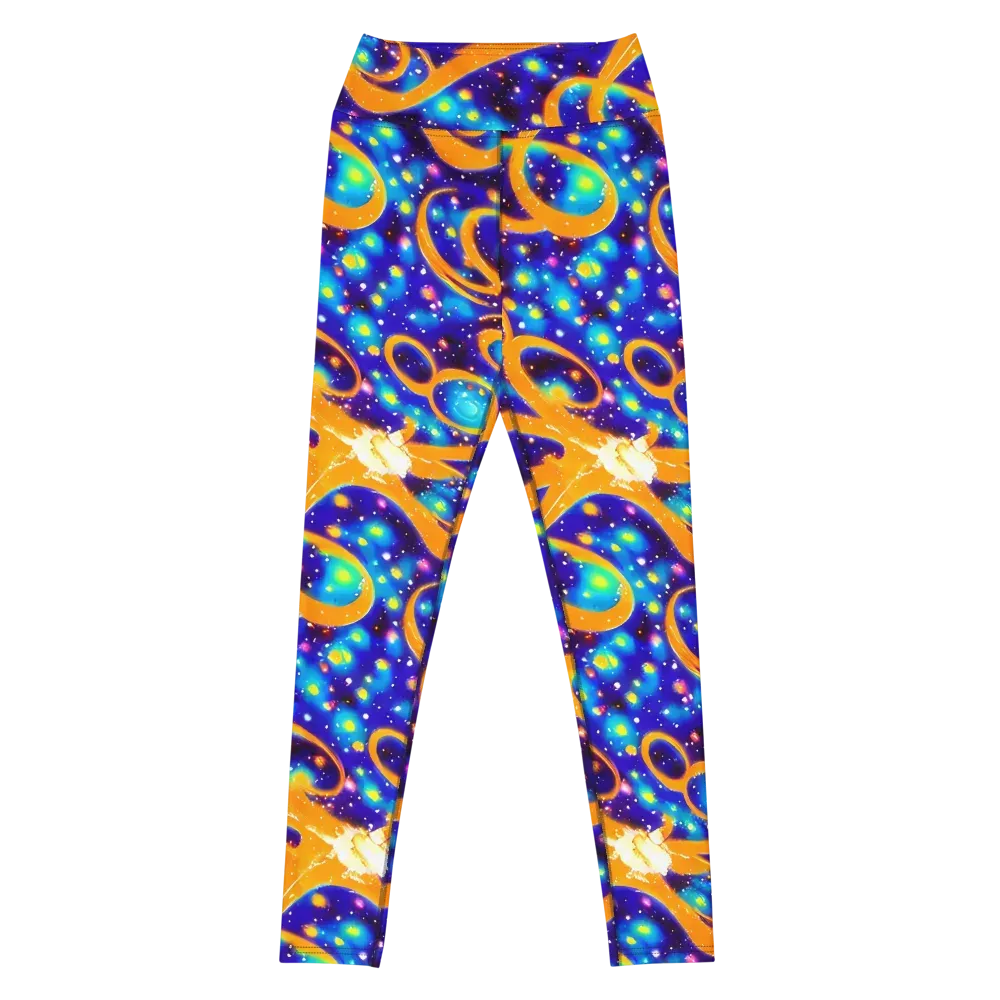 Epic Orbit on Yoga Leggings — Front