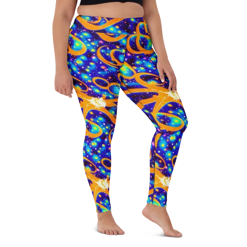 Epic Orbit on Yoga Leggings — Front