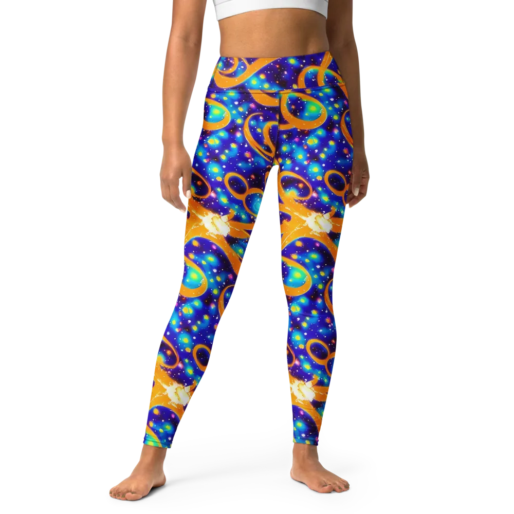 Epic Orbit on Yoga Leggings — Front
