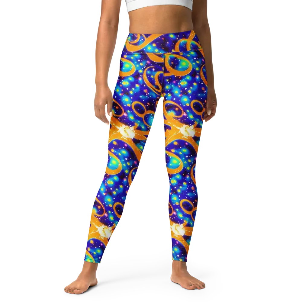 Epic Orbit on Yoga Leggings — Front