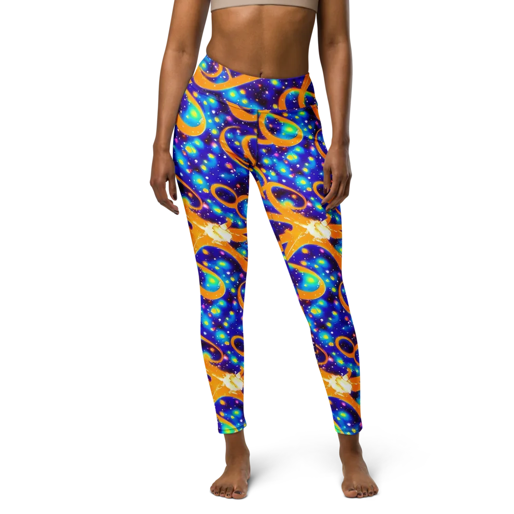 Epic Orbit on Yoga Leggings — Front