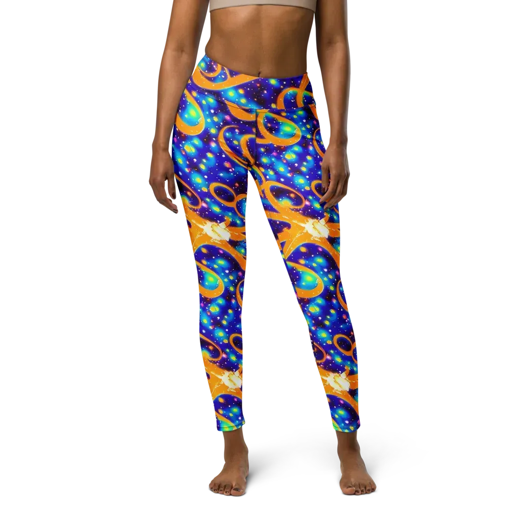 Epic Orbit on Yoga Leggings — Front