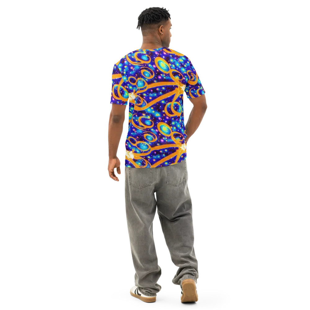 Epic Orbit on Men's Cotton Crew Neck T-Shirt — Back