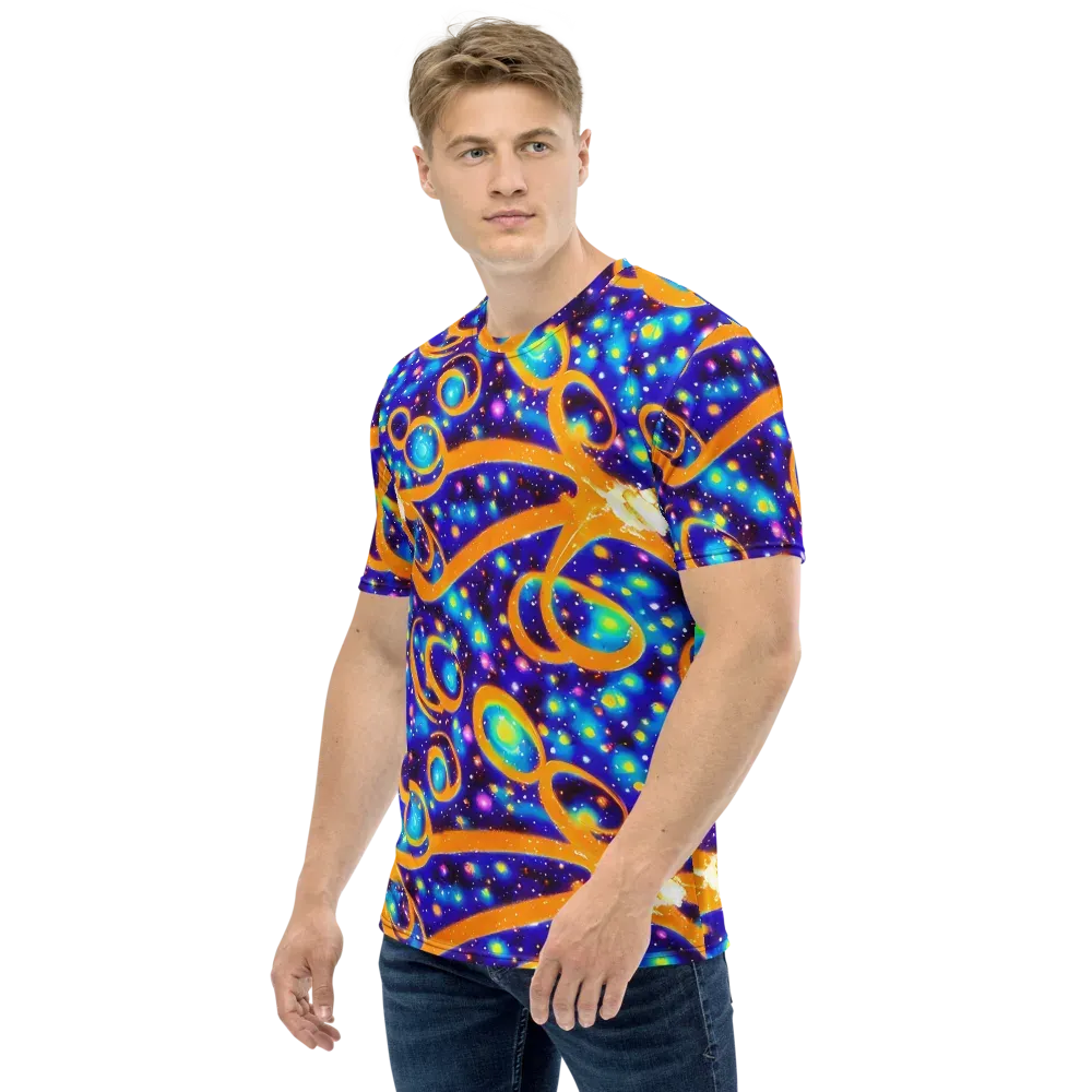 Epic Orbit on Men's Crew Neck T-Shirt — Left