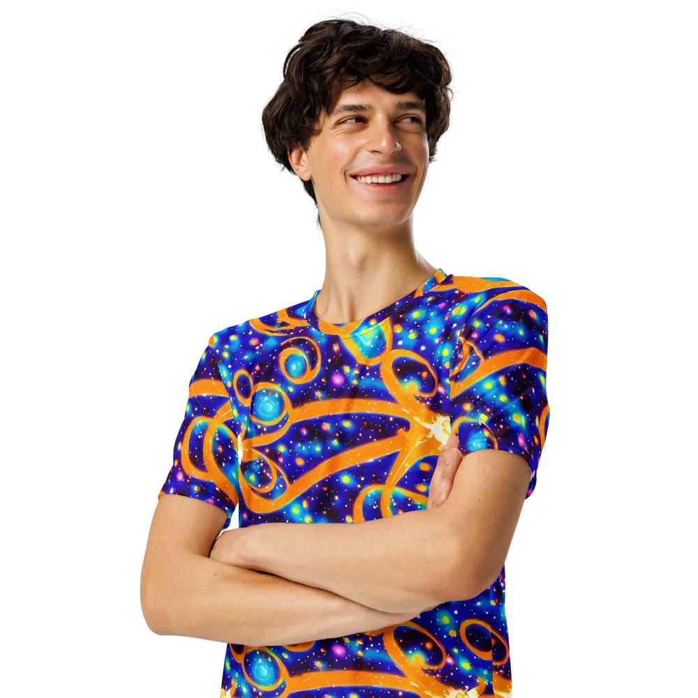 Epic Orbit on Men's Crew Neck T-Shirt — Left Front